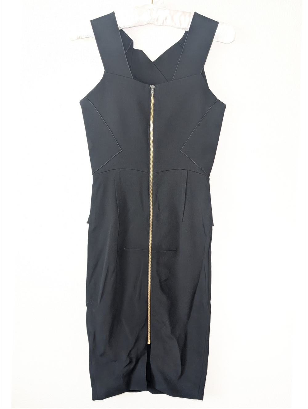 Roland Mouret Black Sleeveless Peplum Sheath Dress - Picture 5 of 13